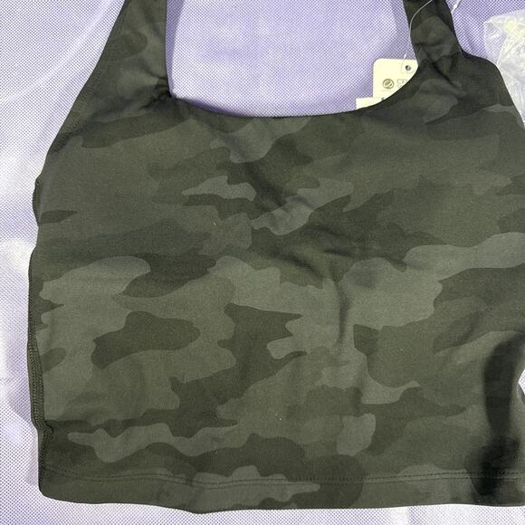 Crz Yoga Halter Crop Sports Bra Camo Black New Size XSmall VV - Picture 2 of 5